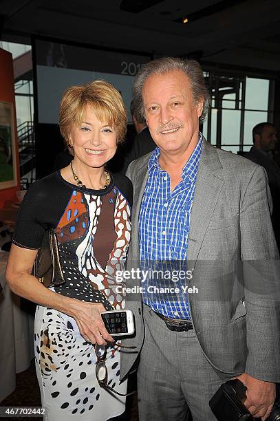 Jane Pauley and Patrick McMullan attend Bailey House Gala & Auction 2015 at Pier 60 on March 26, 2015 in New York City.