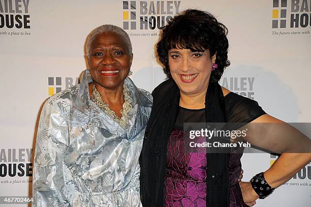 Virginia Fields and Regina R Quattrochi attend Bailey House Gala & Auction 2015 at Pier 60 on March 26, 2015 in New York City.