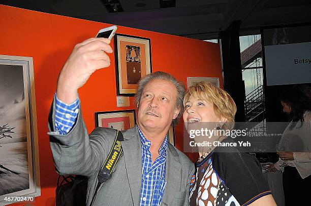 Patrick McMullan and Jane Pauley attend Bailey House Gala & Auction 2015 at Pier 60 on March 26, 2015 in New York City.