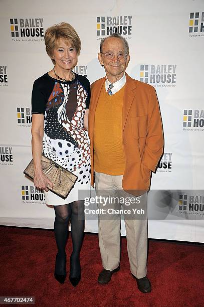 Jane Pauley and Joel Grey attend Bailey House Gala & Auction 2015 at Pier 60 on March 26, 2015 in New York City.