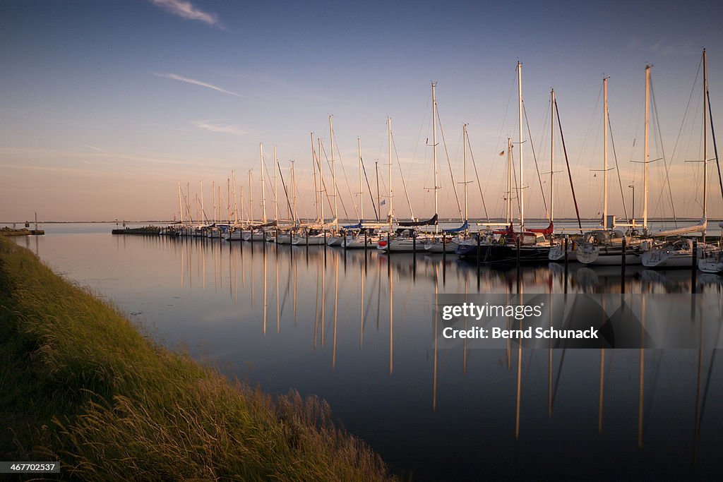 Sailing boat reflections