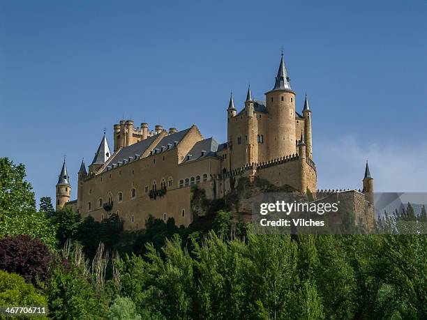 alcazar of segovia - segovia stock pictures, royalty-free photos & images