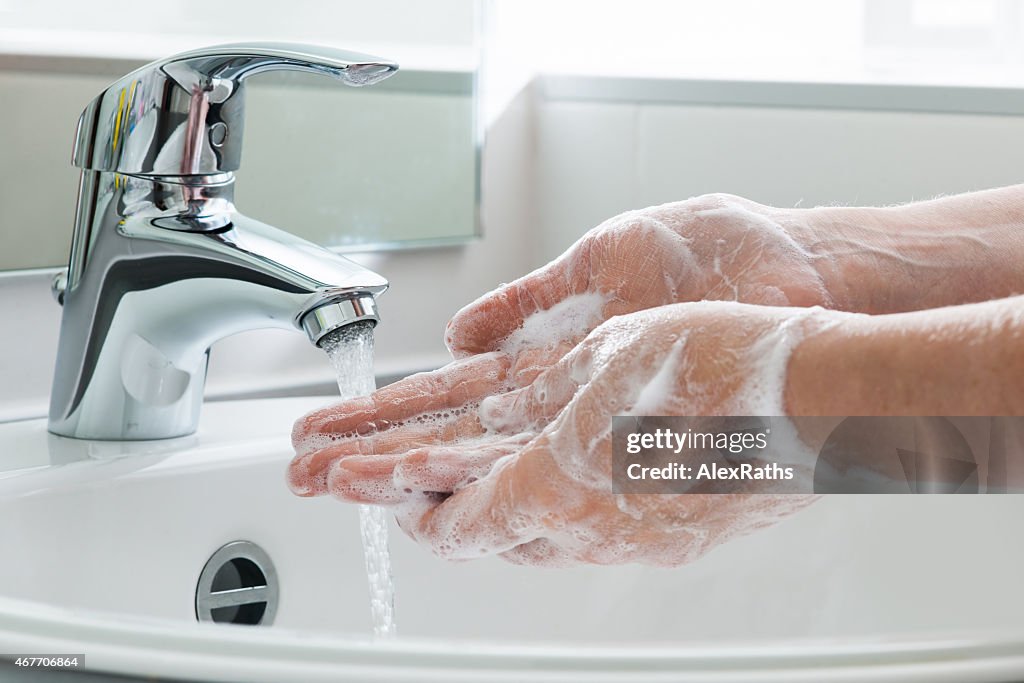 Washing hands