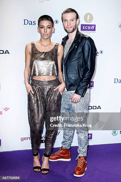 The Band Frida Gold attend the Echo Award 2015 on March 26, 2015 in Berlin, Germany.