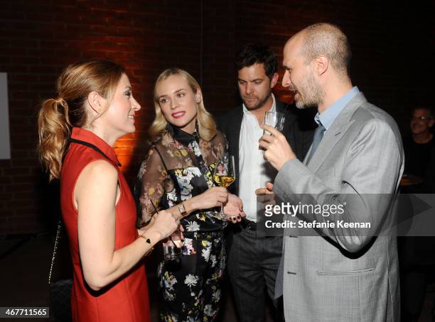 Actors Sasha Alexander, Diane Kruger and Joshua Jackson and producer Edoardo Ponti attend Hollywood Stands Up To Cancer Event with contributors...