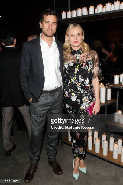 Actors Joshua Jackson and Diane Kruger attend Hollywood Stands Up To Cancer Event with contributors American Cancer Society and Bristol Myers Squibb...