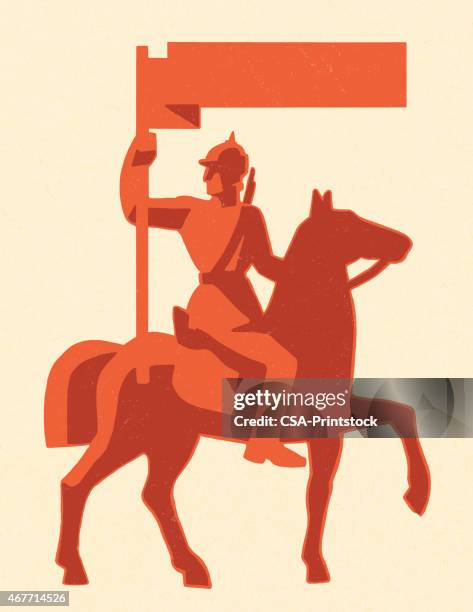 soldier riding a horse - man dancing alone stock illustrations