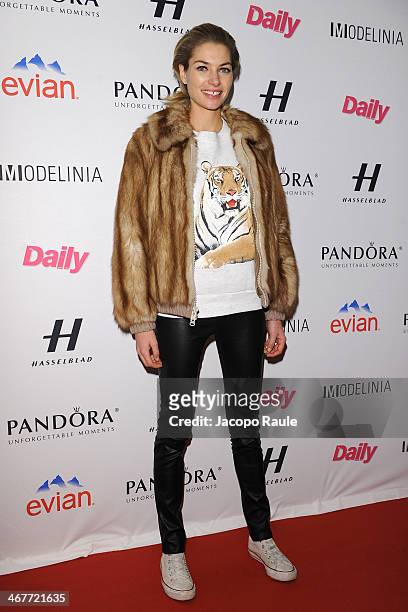 Jessica Hart attends the Models Issue Party presented by The Daily Front Row and Modelinia at Harlow on February 7, 2014 in New York City.
