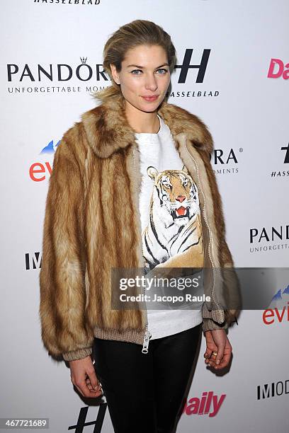 Jessica Hart attends the Models Issue Party presented by The Daily Front Row and Modelinia at Harlow on February 7, 2014 in New York City.