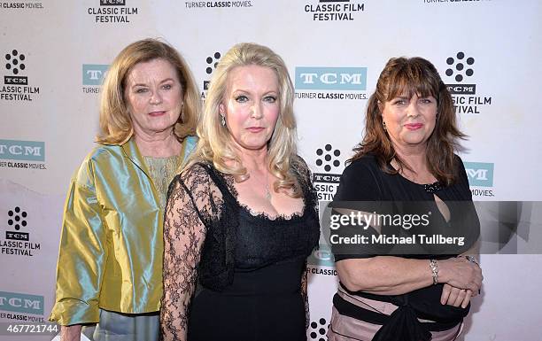 Actresses Heather Menzies-Urich, Kym Karath and Debbie Turner attend the 50th Anniversary screening of "The Sound of Music" at the 2015 TCM Classic...