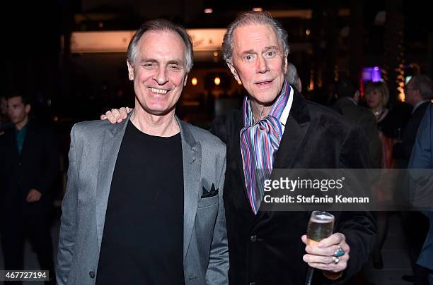 Actors Keith Carradine and Andrew Prine attend the after party for the Opening Night Gala and screening of The Sound of Music during the 2015 TCM...