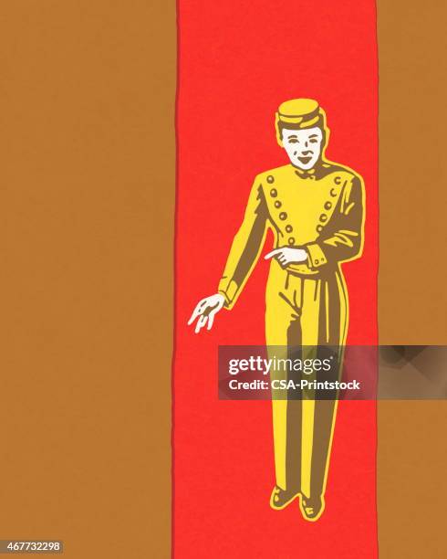 concierge - bell boy stock illustrations