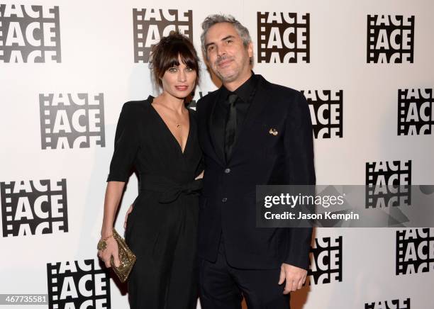 Director Alfonso Cuaron and Sheherazade Goldsmith attend the 64th Annual ACE Eddie Awards at Paramount Studios on February 7, 2014 in Hollywood,...