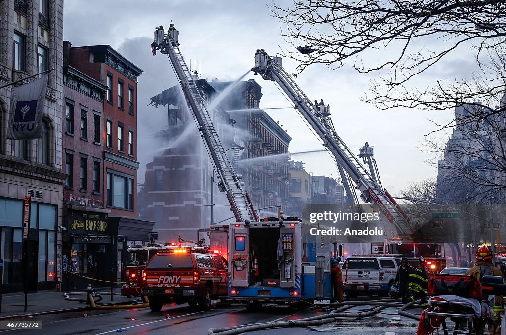 Building explosion in Manhattan's East Village