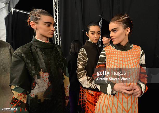 Academy of Art University Fall 2014 Collections - Backstage, Nachrichtenfoto