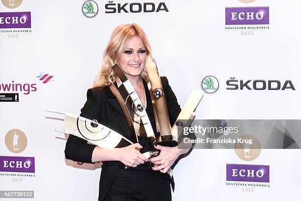 Helene Fischer attends the Echo Award 2015 on March 26, 2015 in Berlin, Germany.