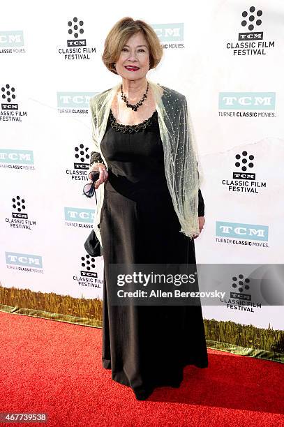 Actress Diane Baker attends the 2015 TCM Classic Film Festival's opening night gala premiere of 50th Anniversary of "The Sound Of Music" at TCL...