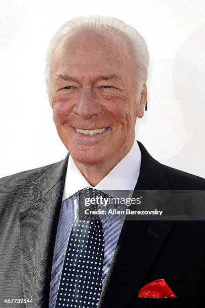 Actor Christopher Plummer attends the 2015 TCM Classic Film Festival's opening night gala premiere of 50th Anniversary of "The Sound Of Music" at TCL...