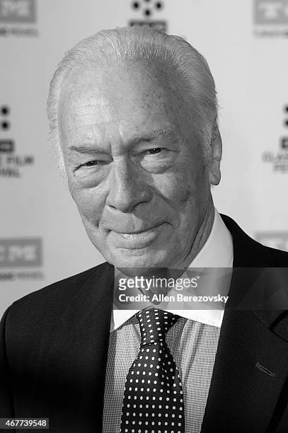 Actor Christopher Plummer attends the 2015 TCM Classic Film Festival's opening night gala premiere of 50th Anniversary of "The Sound Of Music" at TCL...
