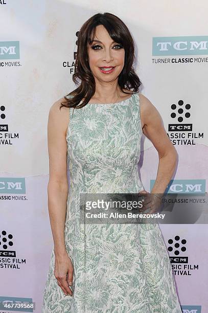 Actress Illeana Douglas attends the 2015 TCM Classic Film Festival's opening night gala premiere of 50th Anniversary of "The Sound Of Music" at TCL...