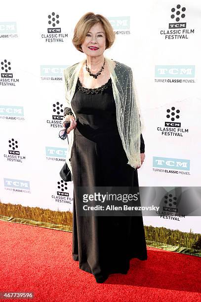 Actress Diane Baker attends the 2015 TCM Classic Film Festival's opening night gala premiere of 50th Anniversary of "The Sound Of Music" at TCL...