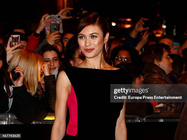 Olga Kurylenko attends 'The Water Diviner' premiere at Callao City Lights on March 26, 2015 in Madrid, Spain.