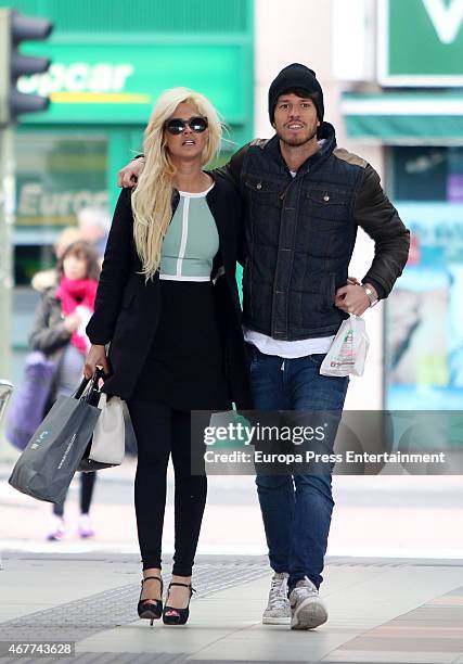 Ylenia Padilla and Fede Rebecchi are seen on March 26, 2015 in Madrid, Spain.