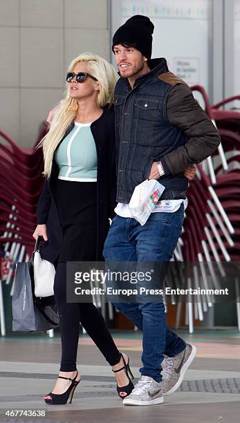 Ylenia Padilla and Fede Rebecchi are seen on March 26, 2015 in Madrid, Spain.