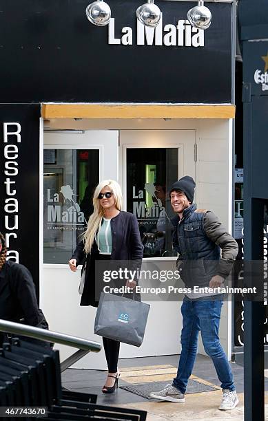 Ylenia Padilla and Fede Rebecchi are seen on March 26, 2015 in Madrid, Spain.