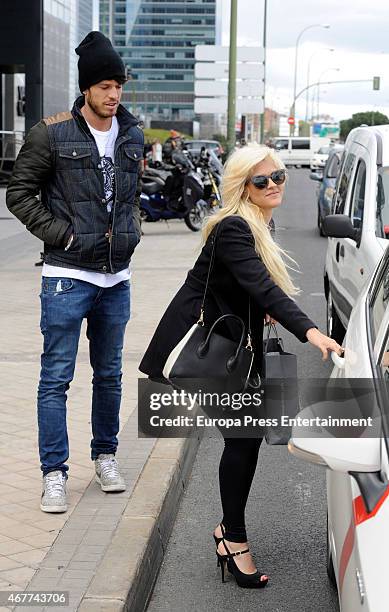 Ylenia Padilla and Fede Rebecchi are seen on March 26, 2015 in Madrid, Spain.