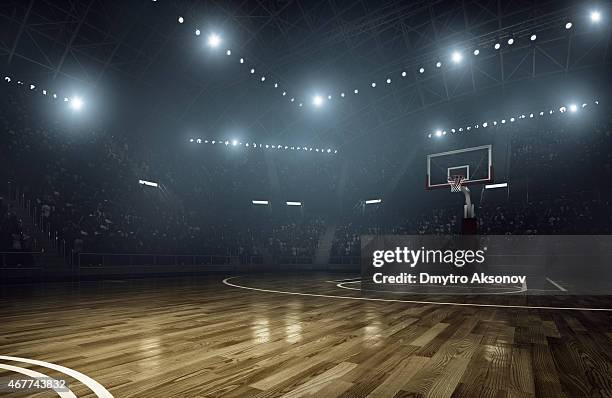 basketball arena - spielfeld stock-fotos und bilder
