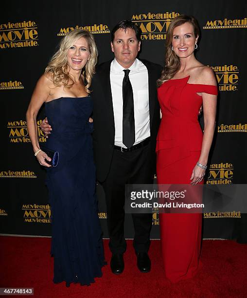 Producers Deirdre Gurney and Scott Gurney and TV personality Korie Robertson attend the 22nd Annual Movieguide Awards Gala at the Universal Hilton...
