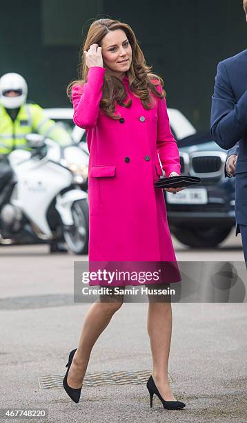 Catherine, Duchess of Cambridge visits the Stephen Lawrence Centre on March 27, 2015 in London, England.