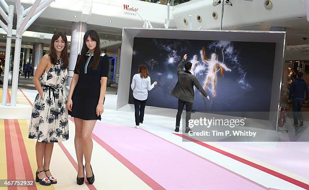 Laura Jackson and Lilah Parsons unveil their trend pods at Future Fashion, a pop-up experience showcasing trends through technology on March 27, 2015...