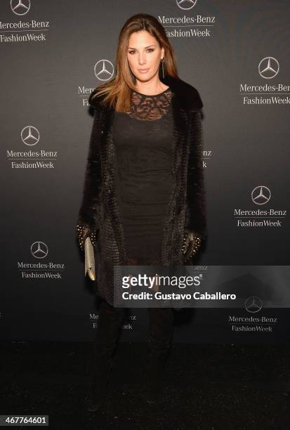 Daisy Fuentes is seen around Lincoln Center - Day 2 - Mercedes-Benz Fashion Week Fall 2014 at Lincoln Center for the Performing Arts on February 7,...