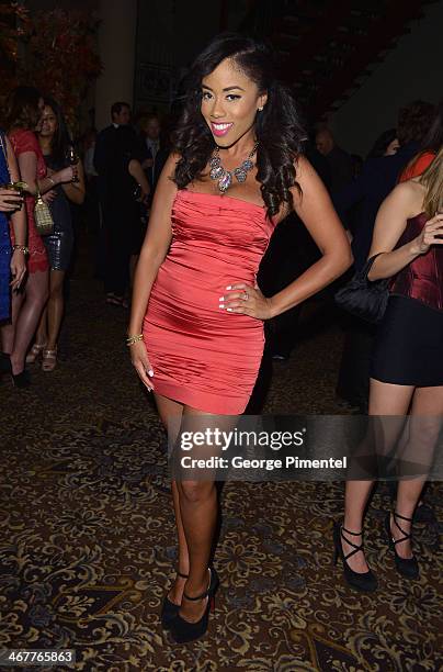 Host of CP24 Patricia Jaggernauth attends the Motionball 365 held at Liberty Grand on February 7, 2014 in Toronto, Canada.