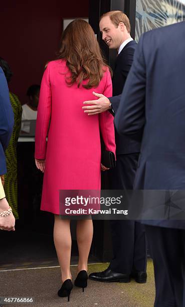 Prince William, Duke of Cambridge and Catherine, Duchess of Cambridge visits the Stephen Lawrence Centre, Deptford, to tour the facility and meet...