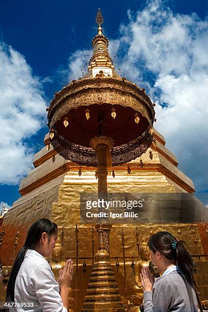 Wat Phra That Cho Hae was built in the late 12th century, and it's 108 foot tall chedi is coated in gold. The gold-plated chedi was built to enshrine...