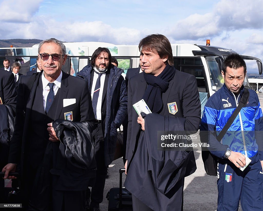 Italy Training Session And Press Conference