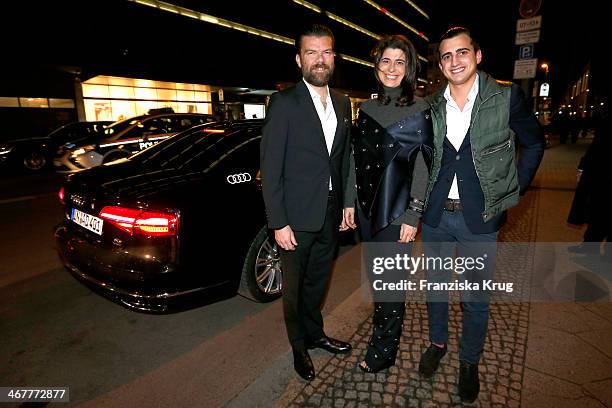 Conde Nast, Dorothee Schumacher and her son Max Singhoff attend the 'Studio Babelsberg Berlinale Party - Audi At The 64th Berlinale International...