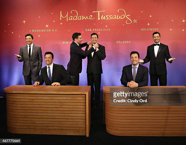 Host of NBC's 'The Tonight Show', Jimmy Fallon joins Madame Tussauds to debut five unique, brand new, never before seen wax figures of the television...
