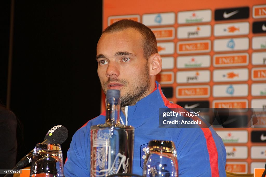 Press conference of Dutch National Football Team