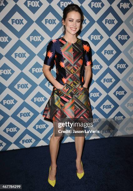 Actress Jessica Stroup attends the FOX All-Star 2014 winter TCA party at The Langham Huntington Hotel and Spa on January 13, 2014 in Pasadena,...