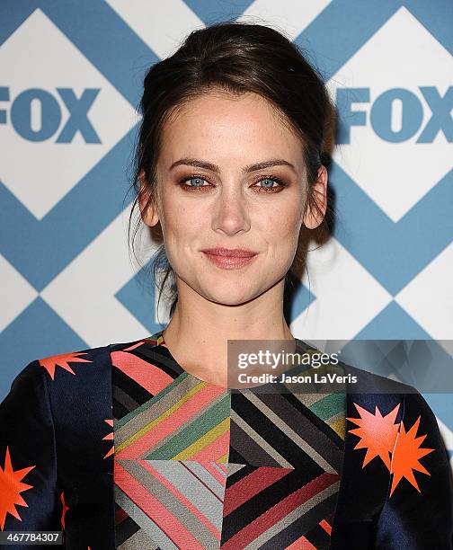 Actress Jessica Stroup attends the FOX All-Star 2014 winter TCA party at The Langham Huntington Hotel and Spa on January 13, 2014 in Pasadena,...