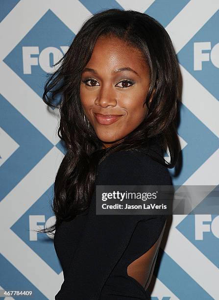 Actress Nicole Beharie attends the FOX All-Star 2014 winter TCA party at The Langham Huntington Hotel and Spa on January 13, 2014 in Pasadena,...