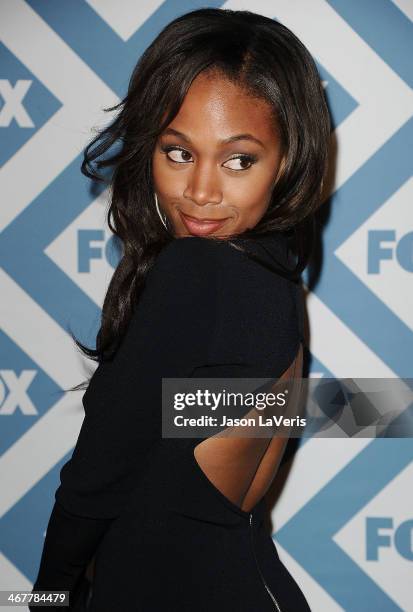 Actress Nicole Beharie attends the FOX All-Star 2014 winter TCA party at The Langham Huntington Hotel and Spa on January 13, 2014 in Pasadena,...