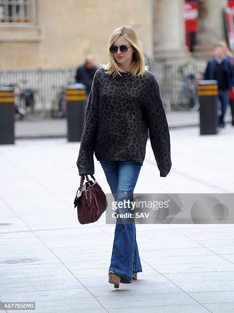 Fearne Cotton sighting at Radio 1 on March 27, 2015 in London, England.
