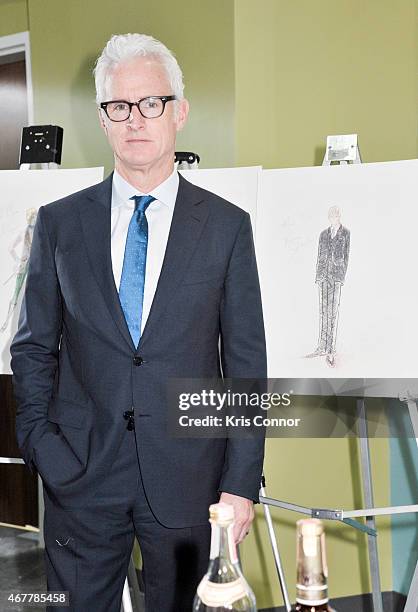 Actor John Slattery attends a ceremony where objects from the iconic TV series "Mad Men" are presented to the National Museum of American History on...