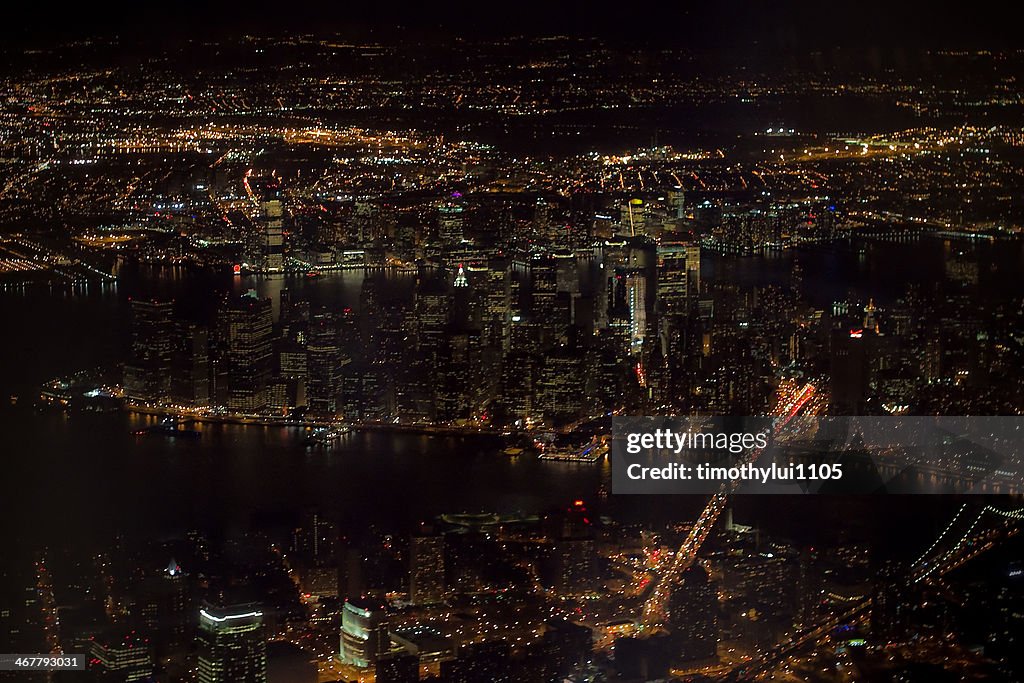 Aerial view of New York City