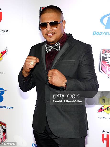 Boxer Fernando Vargas arrives at the sixth annual Fighters Only World Mixed Martial Arts Awards at The Palazzo Las Vegas on February 7, 2014 in Las...